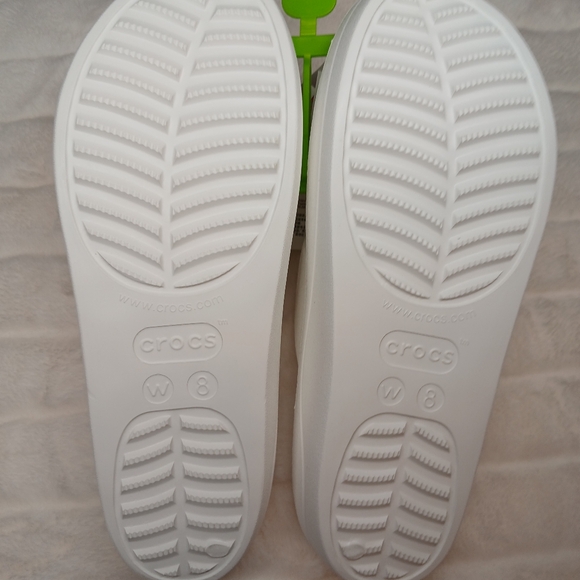 Crocs Women’s Classic Slide Sandals White Size 8 NWT - Picture 6 of 9